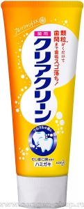 Лечебно-профилактическая зубная паста с микрогранулами, KAO Clear Clean Fresh Citrus, комплексного действия, свежий вкус апельсина, 120г.