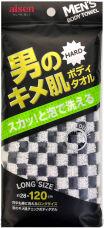    AISEN Men's Body Towel Checked Pattern, , , -,  28120.