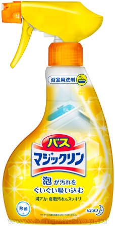 Чистящий спрей-пенка для ванны KAO Bath Magiclean Foaming Spray, с ароматом лимона, 380мл.