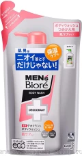 Мужское пенящееся мыло для тела KAO Men's Biore, с противовоспалительным и дезодорирующим эффектом, с цветочным ароматом, мягкая упаковка, 380мл.