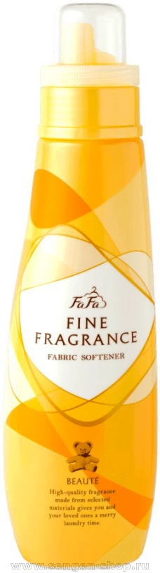 Парфюмированный кондиционер-ополаскиватель для белья NS FAFA JAPAN Fine Fragrance Beaute, с ароматом свежей зелени, персика, магнолии, сандалового дерева и кедра, 600мл.