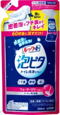 Чистящая и дезинфицирующая спрей-пенка для туалета LION Look Plus For Toilet Water Lily, с ароматом водяной лилии, запасной блок, 250мл.