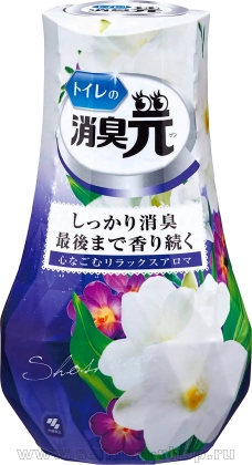 Жидкий дезодорант для туалета KOBAYASHI Shoshugen for Toilet Relaxing Aroma, с успокаивающим цветочным ароматом, 400мл.
