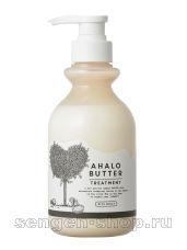 Увлажняющий бальзам-ополаскиватель AHALO BUTTER Treatment Rich Moist с тропическими маслами, йогуртом и медом (без сульфатов), 500мл.